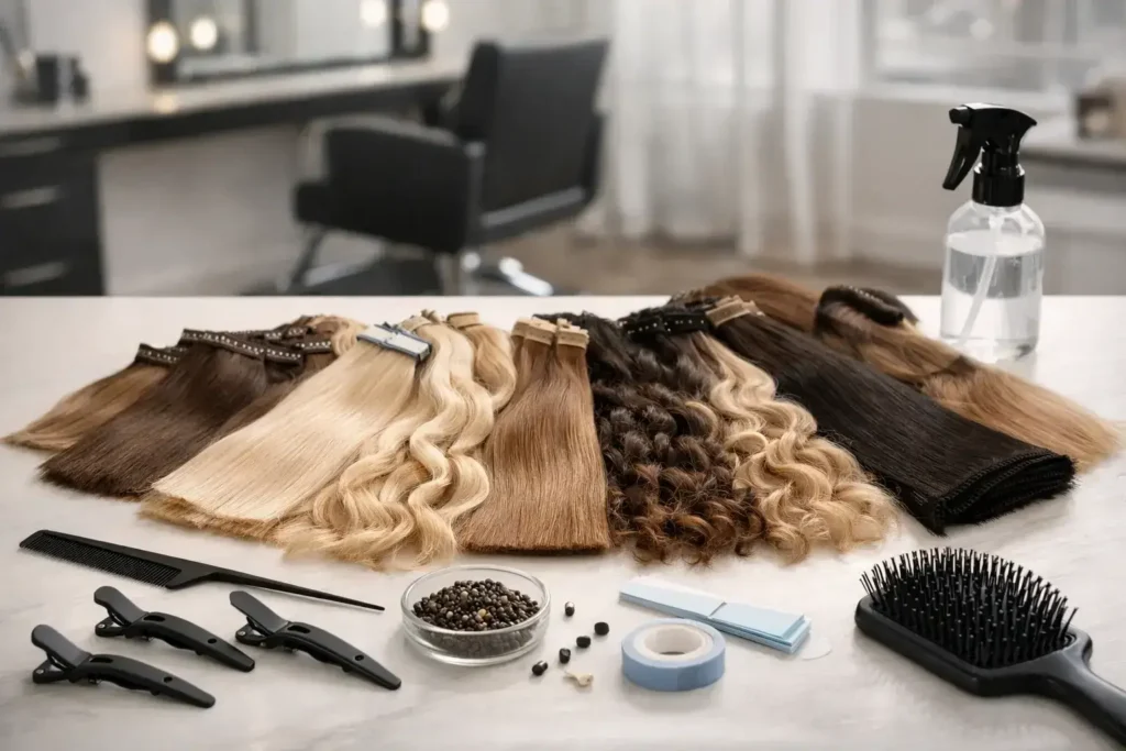 Extensions de cheveux : types, pose et conseils d'entretien